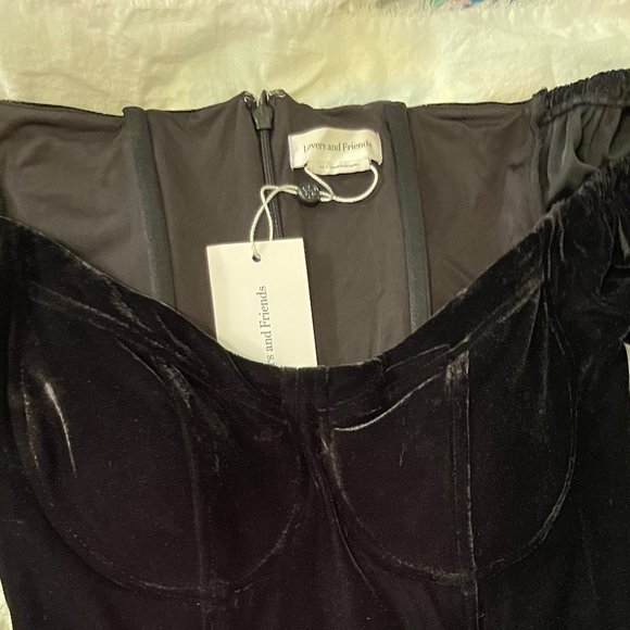 Lovers + Friends - Nina Mini Dress | Off The Shoulder | Black | Size XS | NWT - Picture 8 of 9